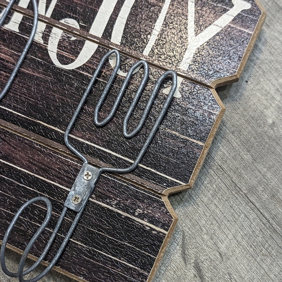 Farmhouse Rustic Kitchen Decor with hangers/hooks barn wood dining - Picture 9 of 10